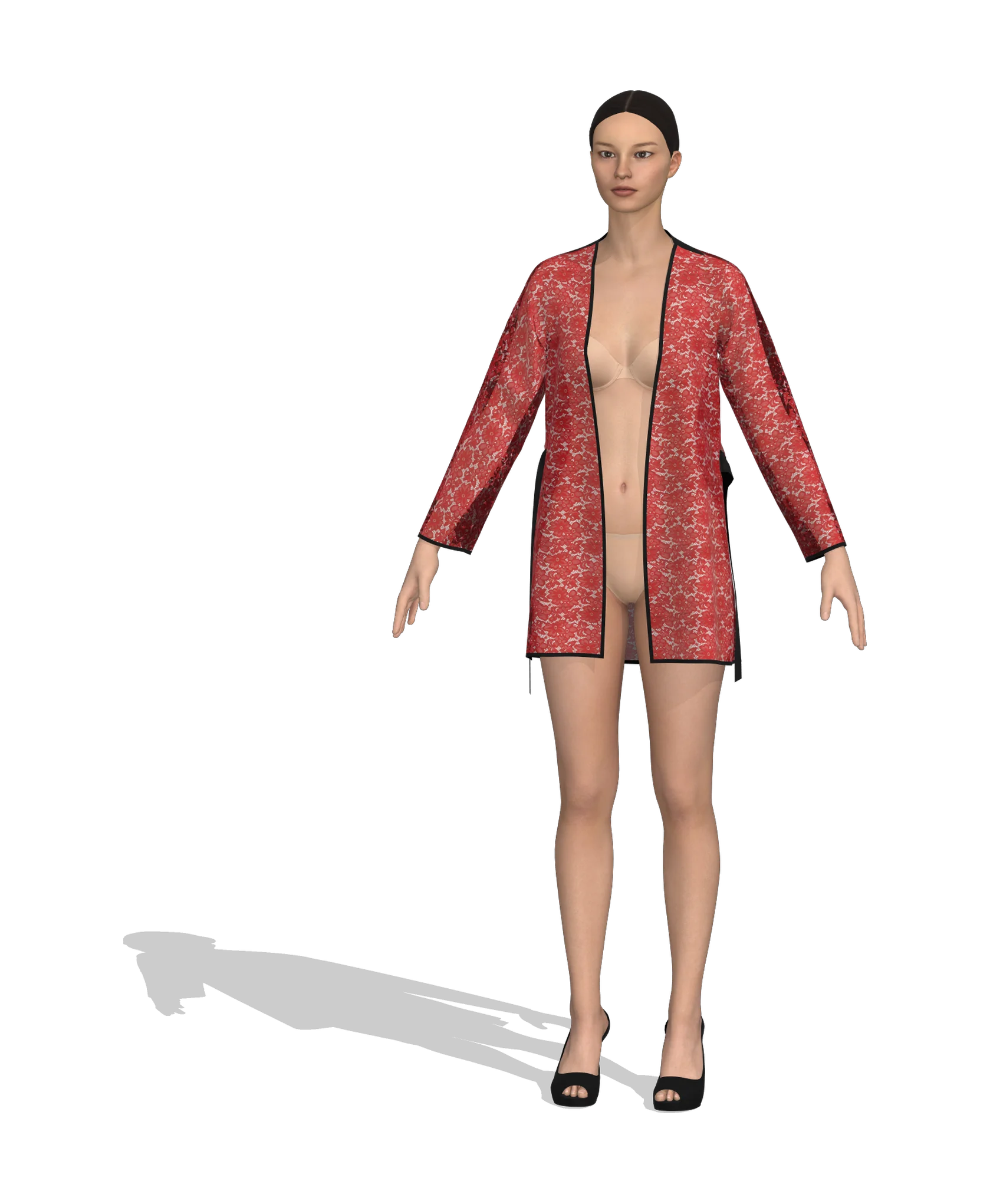 KDscion p137 full sleeve gown-translucent